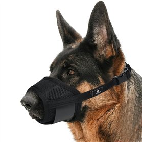 AMATHINGS Muselière en nylon pour chien - Taille M - Empêche les morsures