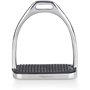 Equinate Luna Lot de 2 étriers en acier inoxydable 10 cm avec surface antidérapante en caoutchouc pour adultes et enfants