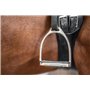 Equinate Luna Lot de 2 étriers en acier inoxydable 10 cm avec surface antidérapante en caoutchouc pour adultes et enfants