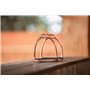 Equinate Luna Lot de 2 étriers 10 cm en or rose – Avec surface antidérapante en caoutchouc – Pour adultes et enfants