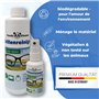 Pandacleaner - Kit de recharge de 500 ml de nettoyant pour lunettes - 2 x 250 ml - Avec chiffon de nettoyage pour lunettes - San