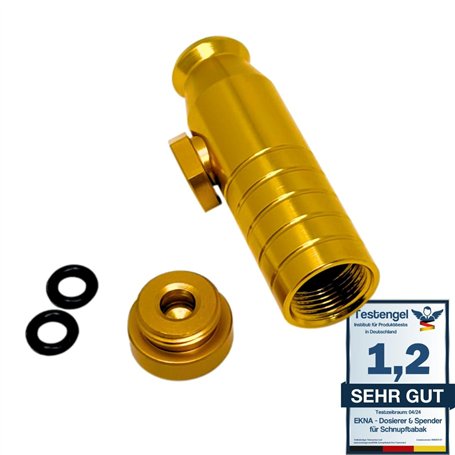 EKNA Snuff Bullet Boîte à tabac à priser en poudre pour catapulte V2 Doré