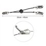 SCHEFFLER-Home Tendeurs élastiques/Set de 4 / Tendeurs draps housses réglables en noir avec clips métalliques et élastique rond 