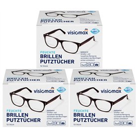 Lot de 156 lingettes de nettoyage humides et dégraissantes pour toutes les lunettes en verre et en plastique