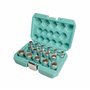Jeu de douilles 12 clés 1/2 pouce 16pcs 8-24mm de WIESEMANN 1893 I Douilles en acier Q-30 I Jeu de douilles multi-dents I Avec b