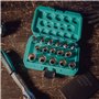 Jeu de douilles 12 clés 1/2 pouce 16pcs 8-24mm de WIESEMANN 1893 I Douilles en acier Q-30 I Jeu de douilles multi-dents I Avec b