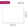 Lot de 50 cartes postales vierges à personnaliser I dv_340 I Format A6