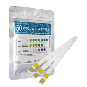 One+Step 50 essais de test de piscine - testeur d'eau 3-en-1 - testeur de piscine pour piscine/aquarium