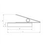 Magnetastico | 4 Aimant Extra Forte Pinces en métal | 2 kg force d'adhérence (vertical) & chromé | Super aimants en ferrite Clip