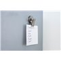 Magnetastico | 4 Aimant Extra Forte Pinces en métal | 2 kg force d'adhérence (vertical) & chromé | Super aimants en ferrite Clip