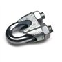 Constrabo® | 10 x Serre-câbles étrier acier pour Câble 5 mm DIN 741 | Câble métallique clips en acier zingué | Selle de pince de