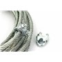 Constrabo® | 10 x Serre-câbles étrier acier pour Câble 5 mm DIN 741 | Câble métallique clips en acier zingué | Selle de pince de