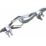 Constrabo® | 10 x Serre-câbles étrier acier pour Câble 5 mm DIN 741 | Câble métallique clips en acier zingué | Selle de pince de