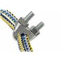 Constrabo® | 10 x Serre-câbles étrier acier pour Câble 5 mm DIN 741 | Câble métallique clips en acier zingué | Selle de pince de