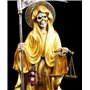 Santa Muerte Figurine Couleurs d'or - Reaper Moissonneur Le allerheilgste Tod