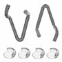SmartProduct Ajusteurs de hauteur pour parc de jeu pour bébé, Crochets de remplacement, pack de 2 rehausseur en acier galvanisé 