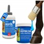 Emma Set Cheval Huile pour Sabots avec Brosse + baume pour Sabots I Soins des Sabots I Graisse pour Sabots Poney I Gel pour Sabo