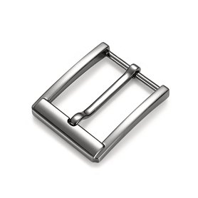 Cartvelli Boucle de ceinture de qualité supérieure pour homme - Largeur : 40 mm - Argent brillant - Boucle de ceinture pour cein