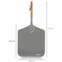 Mahlzeit Set de 4 pièces pour pizza | Pierre à pizza avec pelle, coupe-pizza et spatule | Pierre à pizza pour four et grill | Se