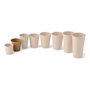 BIOZOYG 50x gobelets jetables 150 ml / 6 oz, Ø 80 mm marron - gobelet carton sans plastique et en matériaux durables - gobelet c