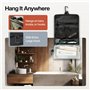 TRAVEL DUDE Trousse de toilette pliable pour homme et femme - Trousse de toilette à suspendre - Trousse de toilette plate et tro