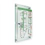Logistic Sign System Cadre amovible, échange rapide d'informations avec supports en acier inoxydable, pour cabinet, bureau, cabi