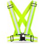 AVANA Gilet réfléchissant de sécurité réglable Gilet de sécurité léger Haute visibilité Jogging Vélo Randonnée Course Moto Adult