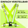AVANA Gilet réfléchissant de sécurité réglable Gilet de sécurité léger Haute visibilité Jogging Vélo Randonnée Course Moto Adult