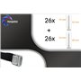 Pangolino Chaussures à ongles entièrement assemblés - Clous de 42 mm + clous de 60 mm - Utilisé comme aérateur de pelouse ou com