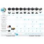 PLANGER® - Power Pad Flat – Tampon pour cric avec Conception antidérapante – Protégez Votre Voiture en la Levant par Le cric hyd