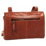 X-ZONE Sac à Bandoulière en Cuir Véritable pour Femme | Vintage avec Fermeture Magnétique | Crossbody Rétro avec Couture Sellier