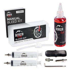 Borgen Kit de Purge Convient pour TEKTRO-TRP Freins à Disque hydrauliques I Kit d'entretien des Freins de vélo I Kit de Purge av
