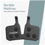 Borgen Lot de 2 paires de plaquettes de frein à disque de vélo - Convient pour MT5, MT7 - Semi-métallique compatible avec les pl