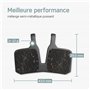 Borgen Lot de 2 paires de plaquettes de frein à disque de vélo - Convient pour MT5, MT7 - Semi-métallique compatible avec les pl