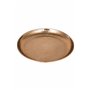 Plateau de Service Marocain en Métal cuivre Mia 40cm Rond | Petit Plateau décoratif de Table de Thé Design Oriental | Plat pour 