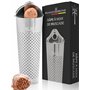 Schwertkrone Râpe à Muscade 11 cm Acier Inoxydable avec Rangement - Râpe a Noix de Muscade - Pratique pour Râper Muscade