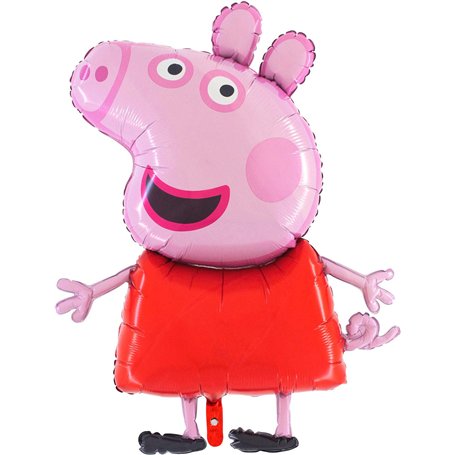 Ballonim® Peppa Pig Ballons en aluminium pour fête d'anniversaire env. 80 cm