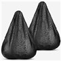 VELMIA Lot de 2 housses de selle de vélo imperméables - Durable et légère - Housse de selle de vélo - Housse de selle de vélo - 
