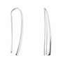 SOFIA MILANI - Boucles d'Oreilles pour Femme en Argent 925 - Boucles d'Oreilles Pendantes avec Motif en Forme de Courbe - 20584