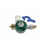 LPG-Megastore Régulateur de gaz 50 mbar avec manomètre à 360 ° - Indicateur de niveau de gaz - Sécurité anti-rupture du tuyau -