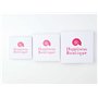 Happiness Boutique Parure de bijoux 2 pièces en or rose pour femme | Petites boucles d'oreilles à tige et collier délicat, Acier