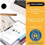 perfect line 100 Intercalaires classeur A4, bandes de séparation en carton recyclé, Fabriqué en Allemagne, separateur classeur e