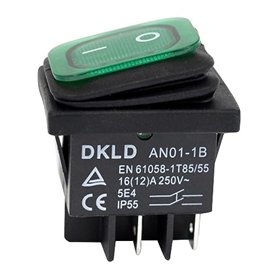 Interrupteur à bascule ON-OFF 230V lumineux AN01 étanche IP55