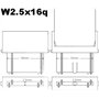 LIGHTWORLD24 Lot de 10 ampoules W2,5x16q P27/7W pour voiture type US 3157 27/7W Blanc 12V 27W 7W