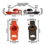 L&P A0066-3-1 Lot de 2 Cosse Batterie 12v 24v Cosse Batterie Voiture Bornes Batterie 12v Connecteur Batterie Borne Batterie Voit