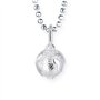Heartbreaker Pendentif globe terrestre en argent sterling 925 pour femme/LD WB 32