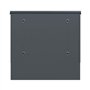SCHARTEC® SPB-7 Boîte aux lettres murale en bois foncé et anthracite avec compartiment à journaux moderne et grande