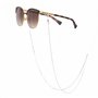 GERNEO® - Chaîne de masque - Porte masque plaqué argent- Chaîne et cordon de lunettes de soleil de haute qualité pour lunettes d