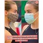 GERNEO® - Chaîne de masque - Porte masque plaqué argent- Chaîne et cordon de lunettes de soleil de haute qualité pour lunettes d