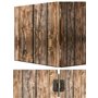 Fuxxer Lot de 4 charnières en métal antique pour maison de campagne vintage 70 x 35 mm Bronze